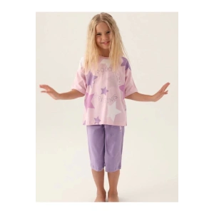 KIZ GARSON KAPRİ TAKIM - TOZ PEMBE