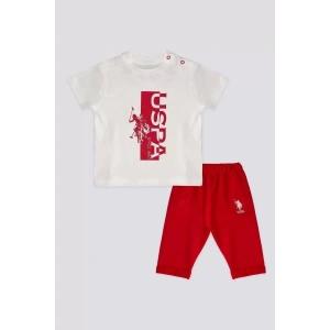 ERKEK BEBEK 2 LI KISA KOL T-SHIRT TAKIM - KREM