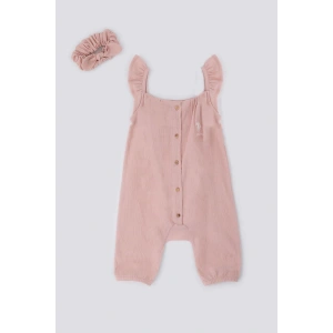 KIZ BEBEK SALOPET 2 Lİ TAKIM - AÇIK ROSE