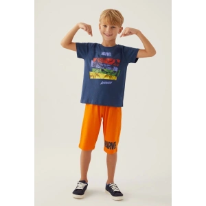AVENGERS ERKEK ÇOCUK KAPRİ TAKIM - KOYU İNDİGO