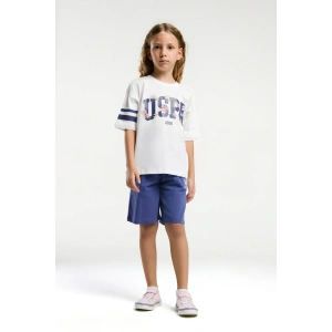 KIZ GARSON BERMUDA TAKIM - Beyaz