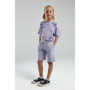 KIZ GARSON BERMUDA TAKIM - LİLA