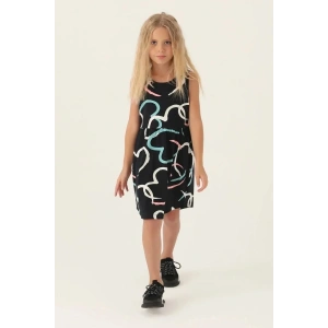 KIZ ÇOCUK ELBİSE - SİYAH