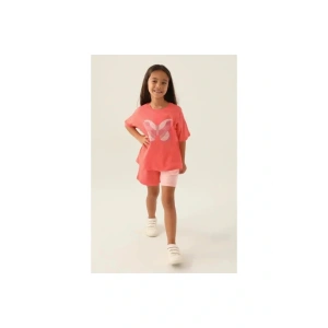 KIZ ÇOCUK ŞORT TAKIM - CORAL