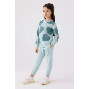 KIZ ÇOCUK EŞOFMAN TAKIM - KREM