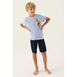 ARNETTA BABA OĞUL BERMUDA TAKIM - MAVİ