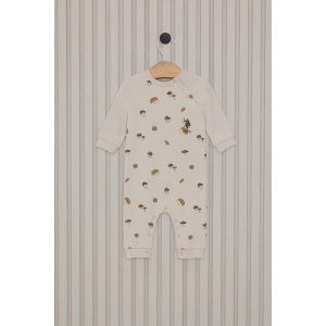 US POLO ERKEK BEBEK UZUN KOLLU PATİKSİZ TULUM - KREM