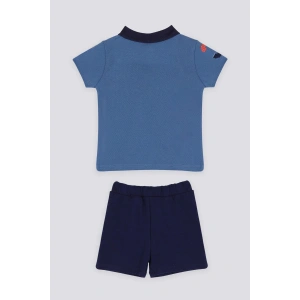 ERKEK BEBEK KISA KOL TSHIRT 2 Lİ TAKIM - COBALT