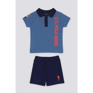 ERKEK BEBEK KISA KOL TSHIRT 2 Lİ TAKIM - COBALT