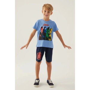AVENGERS ERKEK ÇOCUK BERMUDA TAKIM - İNDİGO