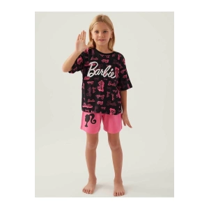 BARBIE KIZ GARSON ŞORT TAKIM - SİYAH