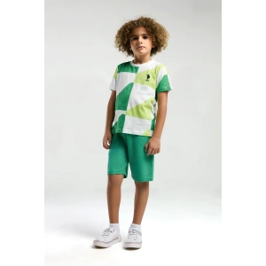 ERKEK ÇOCUK BERMUDA TAKIM - ÇAM YEŞİLİ