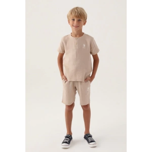 ERKEK GARSON BERMUDA TAKIM - BEJ