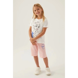 FROZEN KIZ ÇOCUK KAPRİ TAKIM - KREM