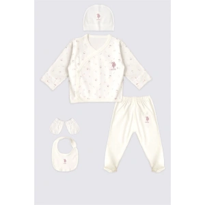 KIZ BEBEK 5 LI ZIBIN SETİ - KREM