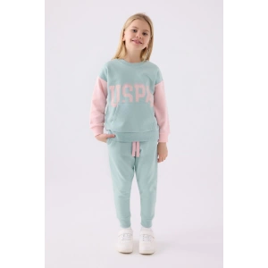 KIZ ÇOCUK EŞOFMAN TAKIMI - K.LEYLAK