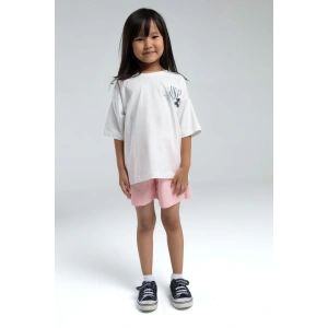 KIZ ÇOCUK ŞORT TAKIM - Beyaz