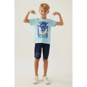 MODERN SONIC ERKEK ÇOCUK BERMUDA TAKIM - AÇIK MAVİ