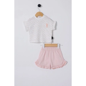 U.S.POLO ASSN. KIZ BEBEK 2Lİ TAKIM - Beyaz