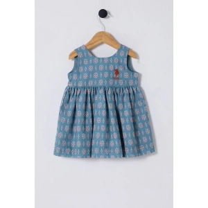 U.S.POLO ASSN. KIZ BEBEK ELBİSE - MAVİ