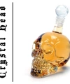 1000 Ml Crystal Head Kuru Kafa İçki Şişesi