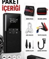 12000 Mah Akıllı Akü Takviye Ve Dijital Hava Pompası Akım Korumalı