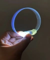 3 Modlu Pilli Led Işıklı Esnek Parti Bilekliği Beyaz