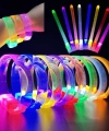 3 Modlu Pilli Led Işıklı Esnek Parti Bilekliği Mor