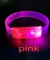 3 Modlu Pilli Led Işıklı Esnek Parti Bilekliği Pembe