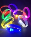 3 Modlu Pilli Led Işıklı Esnek Parti Bilekliği Sarı