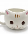 3d Kedi Tasarımlı Kabartmalı Kupa Bardak Alk5030