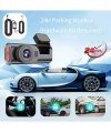 4k Wifi Çift Kameralı Araç Kamerası Gece Görüşlü G-sensörlü Dash Cam 170 Derece