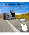 4k Wifi Çift Kameralı Araç Kamerası Gece Görüşlü G-sensörlü Dash Cam 170 Derece