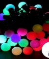 5 Metre 28 Led Fişli Rgb Mini Top Led Siyah Kablo