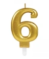 6 Rakam Mum Gold Renk