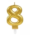 8 Rakam Mum Gold Renk