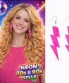 80’ler 9039lar Retro Neon Pembe Şimşek Küpe 10 Cm