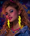 80’ler 9039lar Retro Neon Sarı Şimşek Küpe 10 Cm