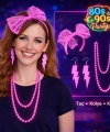 80’ler 90’lar Neon Pembe Parti Seti – Kolye Küpe Taç