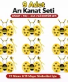 9’lu Arı Kostüm Seti – Kanat Taç Asa