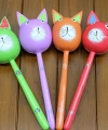 Ahşap Kedi Marakas Tekli Polos:29