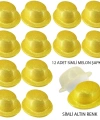 Altın Renk Simli Melon Yuvarlak Parti Şapkası 12 Adet