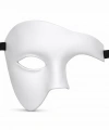Beyaz Yarım Erkek Maske – Phantom Parti  Balo Maskesi
