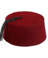 Bordo Renk Osmanlı Fesi Yöresel Folklor Fesi Şapkası 6 No 6-7 Yaş