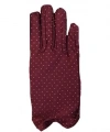 Bordo Renk Puanlı Çocuk Eldiveni