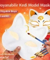 Boyanabilir Kedi Model Maske – Kendi Tasarımını Oluştur