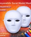 Boyanabilir Surat Model Maske – Lastikli | Kendin Tasarla