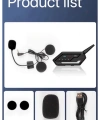 Bt62 Motosiklet Kask Kulaklığı Bluetooth Intercom 2 Intercom Bağlantılı