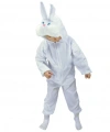 Çocuk Tavşan Kostümü Beyaz Renk 2-3 Yaş 80 Cm