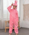 Çocuk Tavşan Kostümü Pembe Renk 4-5 Yaş 100 Cm